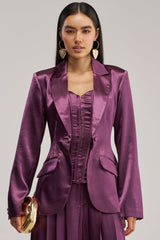 IN TOO DEEP SATIN BLAZER
