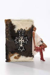 HIGH STANDARDS FAUX FUR PASSPORT COVER