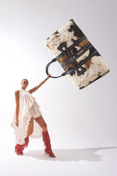 HIGH STANDARDS FAUX FUR DUFFEL
