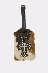 HIGH STANDARDS FAUX FUR LUGGAGE TAG