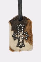 HIGH STANDARDS FAUX FUR LUGGAGE TAG