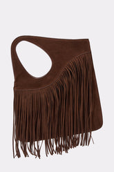 FRINGED OUT SHOULDER PURSE