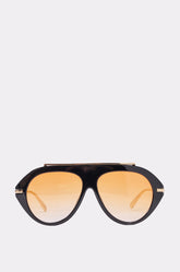 LUXE AIR SUNGLASSES IN BLACK ORANGE