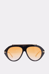 LUXE AIR SUNGLASSES IN BLACK ORANGE