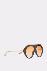 LUXE AIR SUNGLASSES IN BLACK ORANGE