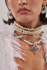 LAYERED UP CROSS NECKLACE