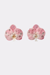 PIERCED ORCHID EARRING