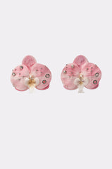 PIERCED ORCHID EARRING