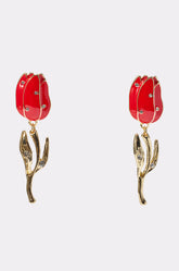 ROSES ARE RED EARRING