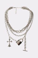 HEART ON LOCK NECKLACE