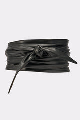 ESSENTIAL WRAP AROUND TIE BLACK BELT