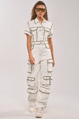 BROOKLYN UTILITY DENIM JUMPSUIT