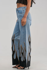 ON FIRE RELAXED DENIM