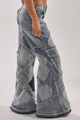 ALL OVER ME DENIM PATCHWORK JEANS