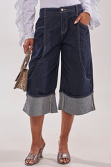 COME WITH ME DENIM BERMUDA SHORT