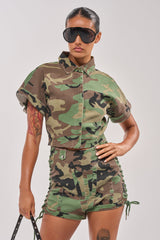 I MEAN BUSINESS CAMO BUTTON DOWN