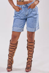 GONE BAD DENIM BERMUDA SHORT