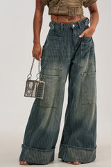 BE MINE STRIPE DENIM