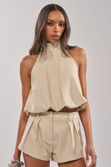 UBAE LEATHER TOP