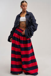 SILVER COAST RED STRIPE TROUSER