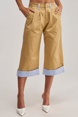 TOP TIER POPLIN TRIM PANT