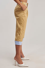 TOP TIER POPLIN TRIM PANT