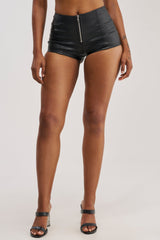 RIDE IT FAUX LEATHER SHORT