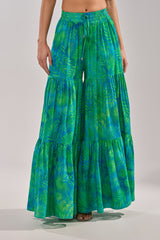 INTO THE GARDEN PALAZZO PANT IN GREEN