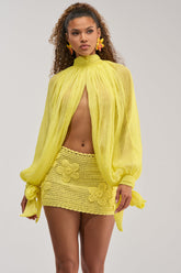HELLO SUNSHINE CHIFFON BLOUSE