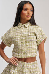 EASY TO LOVE TWEED BUTTON DOWN