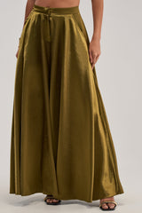 TRUE GODDESS GREEN PALAZZO PANT