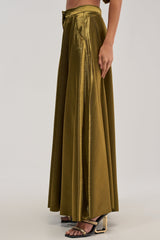TRUE GODDESS GREEN PALAZZO PANT