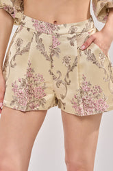 PORCELAIN DOLL BROCADE SHORTS