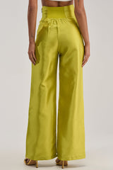 BY MY SIDE TROUSER IN CHARTREUSE