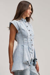 LUCY DENIM BLOUSE
