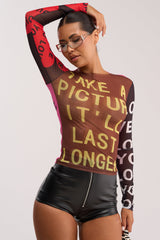 TAKE A PICTURE MESH TOP