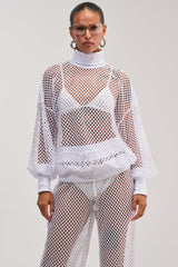 FEEL THE AIR NETTED LONG SLEEVE