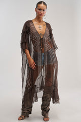 INDIO VIBES TIE FRONT CARDIGAN