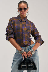 NOW YOU SEE ME PLAID BODYSUIT