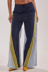 HEADS UP DENIM WIDE LEG JOGGER IN NAVY