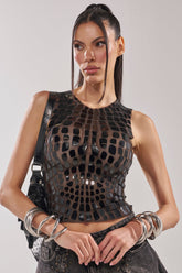 SEE THROUGH ME MESH TANK TOP
