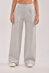 PEARL GIRL WIDE LEG JOGGER IN GREY