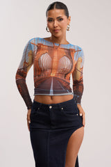 ROADTRIP MESH LONG SLEEVE TOP