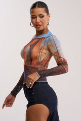 ROADTRIP MESH LONG SLEEVE TOP