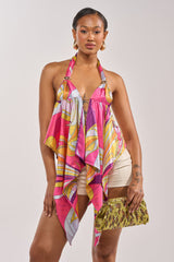 FUN AND FLIRTY SATIN BLOUSE