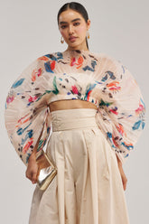 CANDY RAIN PLEATED BLOUSE