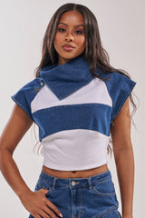 THIS IS EVERYTHING YOU SEE DENIM BLOUSE