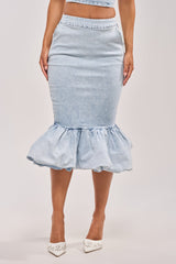 LOVE ME LIKE THAT DENIM MIDI SKIRT