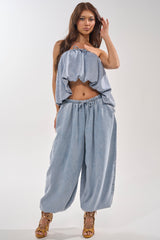 PUMPED UP DENIM BALLOON PANT