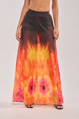 GIRL ON FIRE CHIFFON PALAZZO PANT